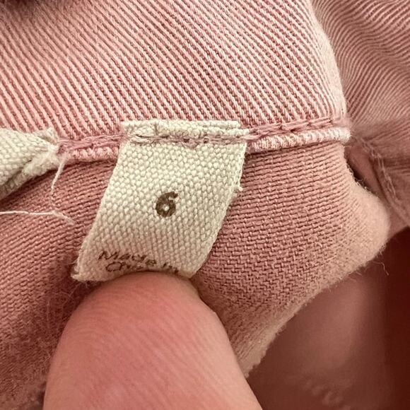 Lot (2) SOFT SURROUNDINGS Women's 6 Blue Pink Zippered Cargo Minimalist Pants - Picture 7 of 12